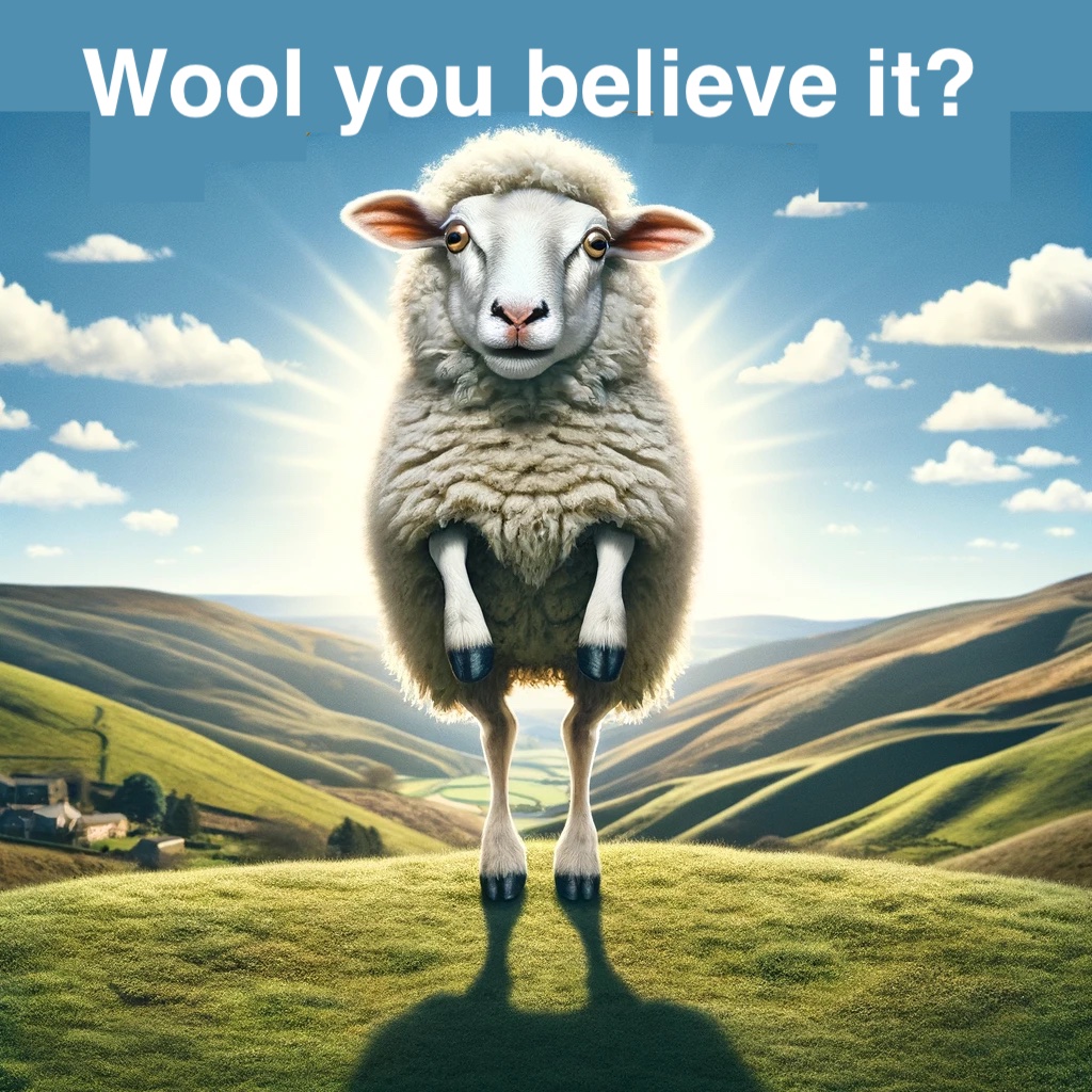 Wool you believe it Sheep Pun