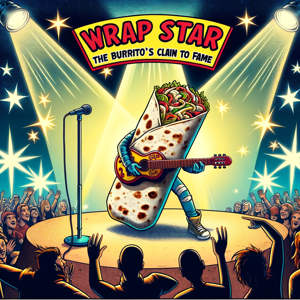 Wrap Star The Burritos Claim to Fame. Burrito Pun
