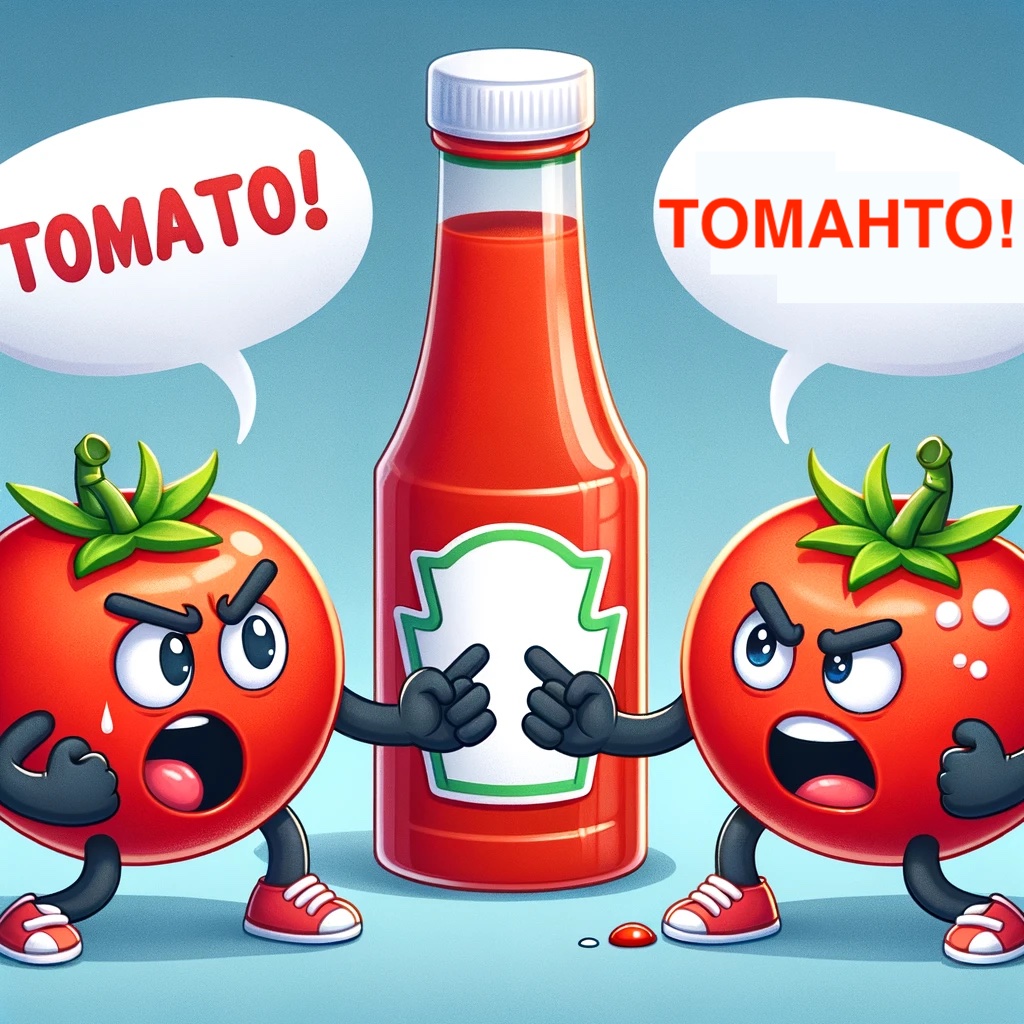 You say tomato I say tomahto lets ketchup Tomato Pun