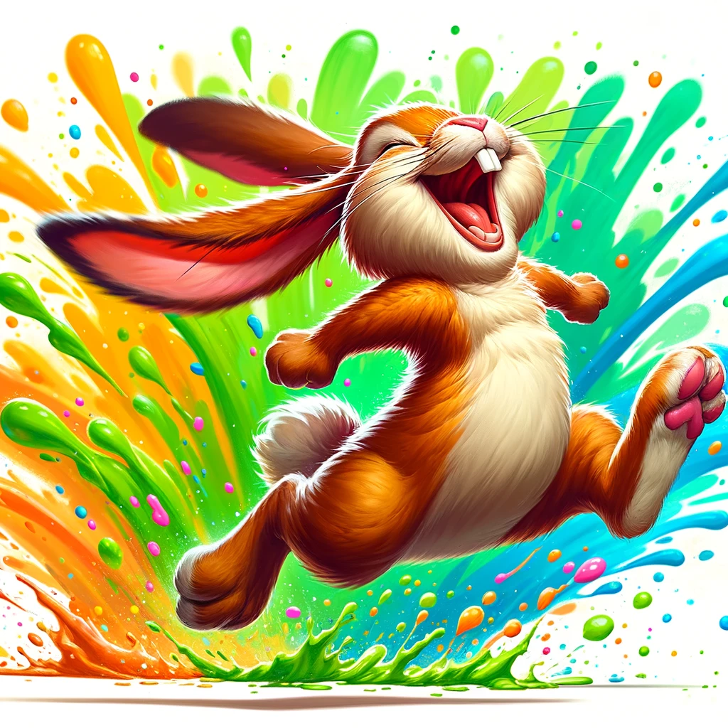 Hop til you drop. Bunny Pun