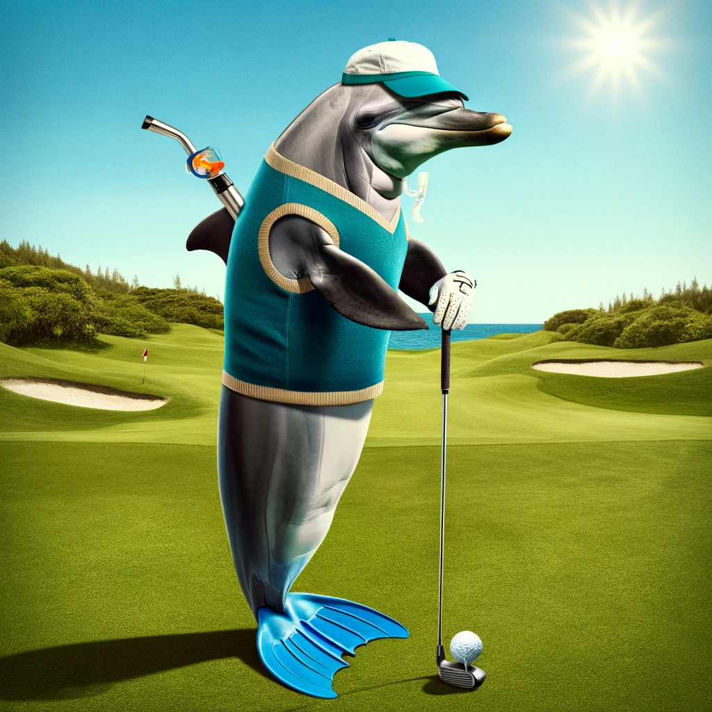 I went golfing with a dolphin but he kept insisting on using a snorkel instead of a club Dolphin Pun