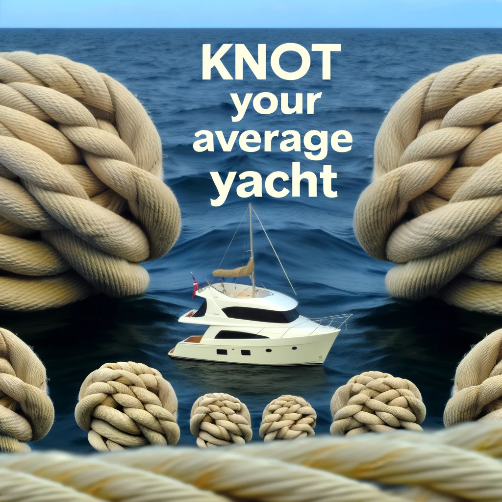 Knot your average yacht Yacht Pun