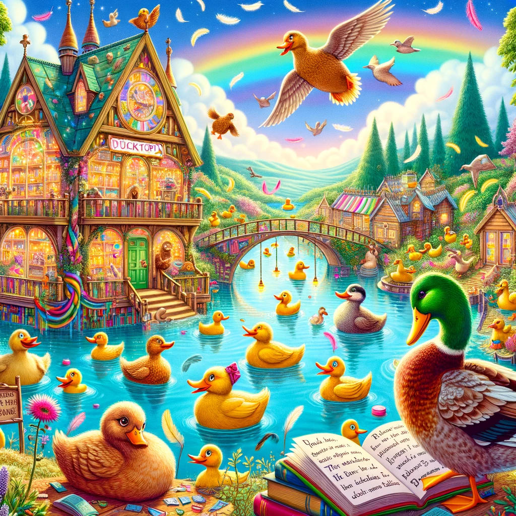 Quacktastic dreams await in the land of Ducktopia Duck Pun