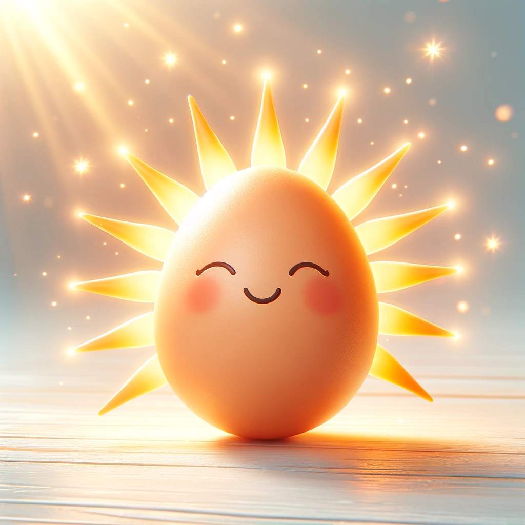 Sunny Side Upbeat Egg Pun