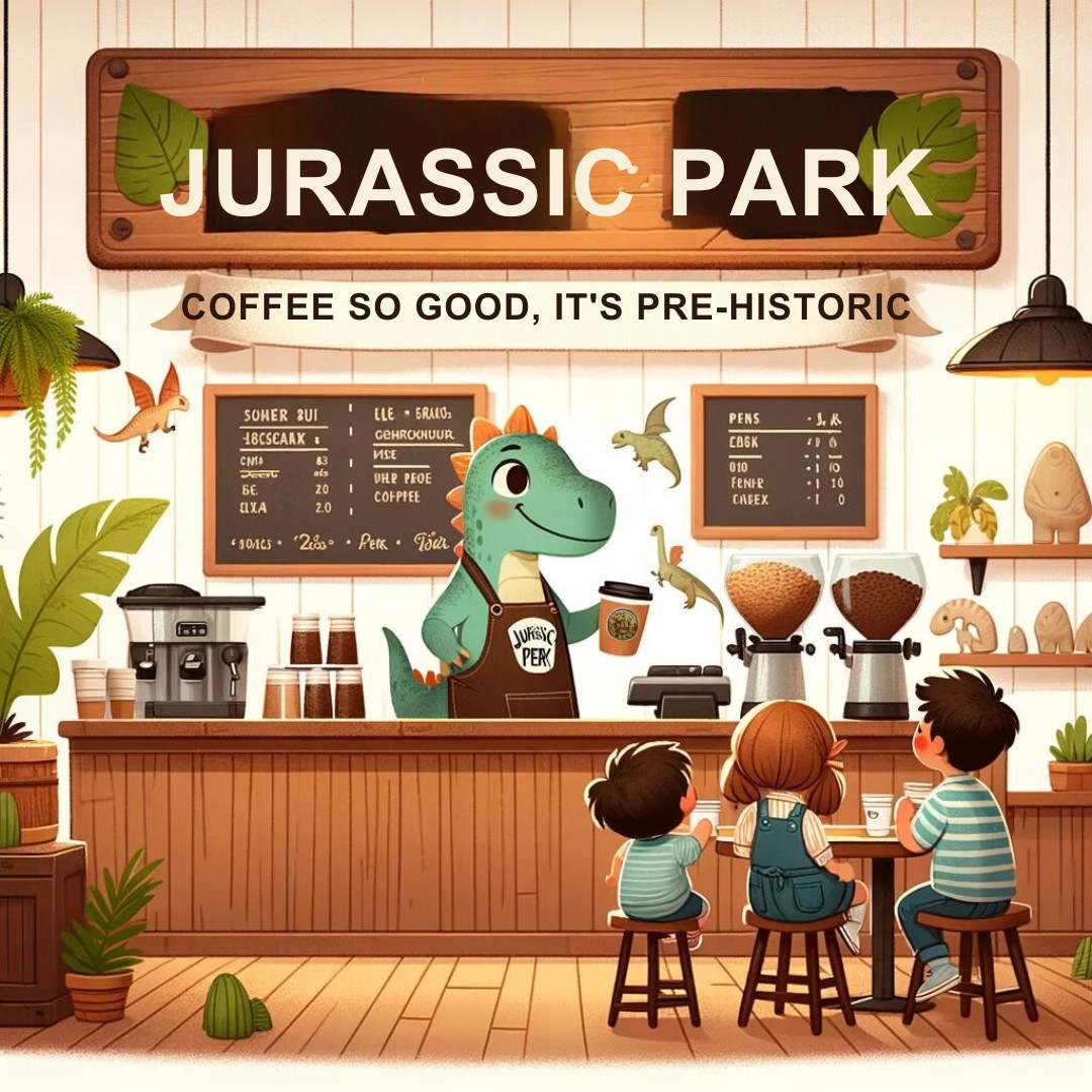 Jurassic Park Coffee so good its prehistoric