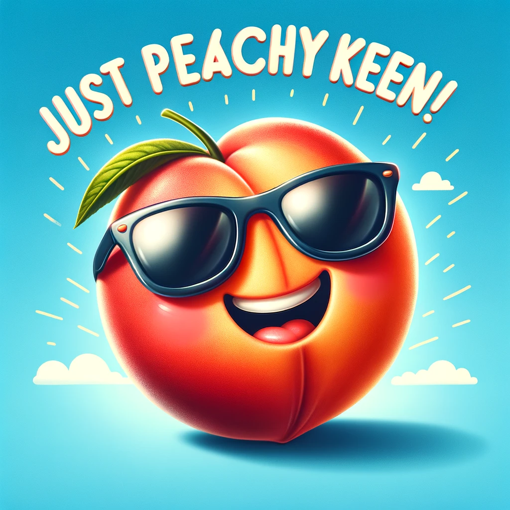 Just peachy keen Peach Pun