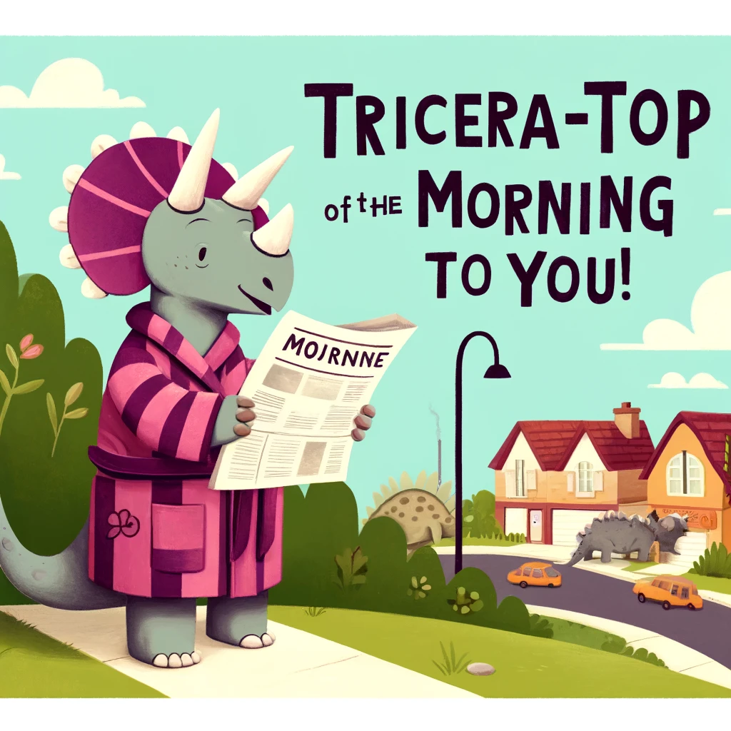 Tricera top of the morning to you