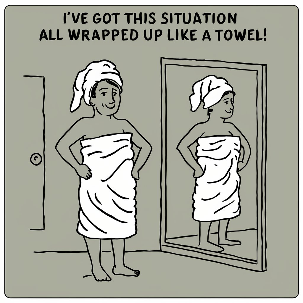 Ive got this situation all wrapped up like a towel