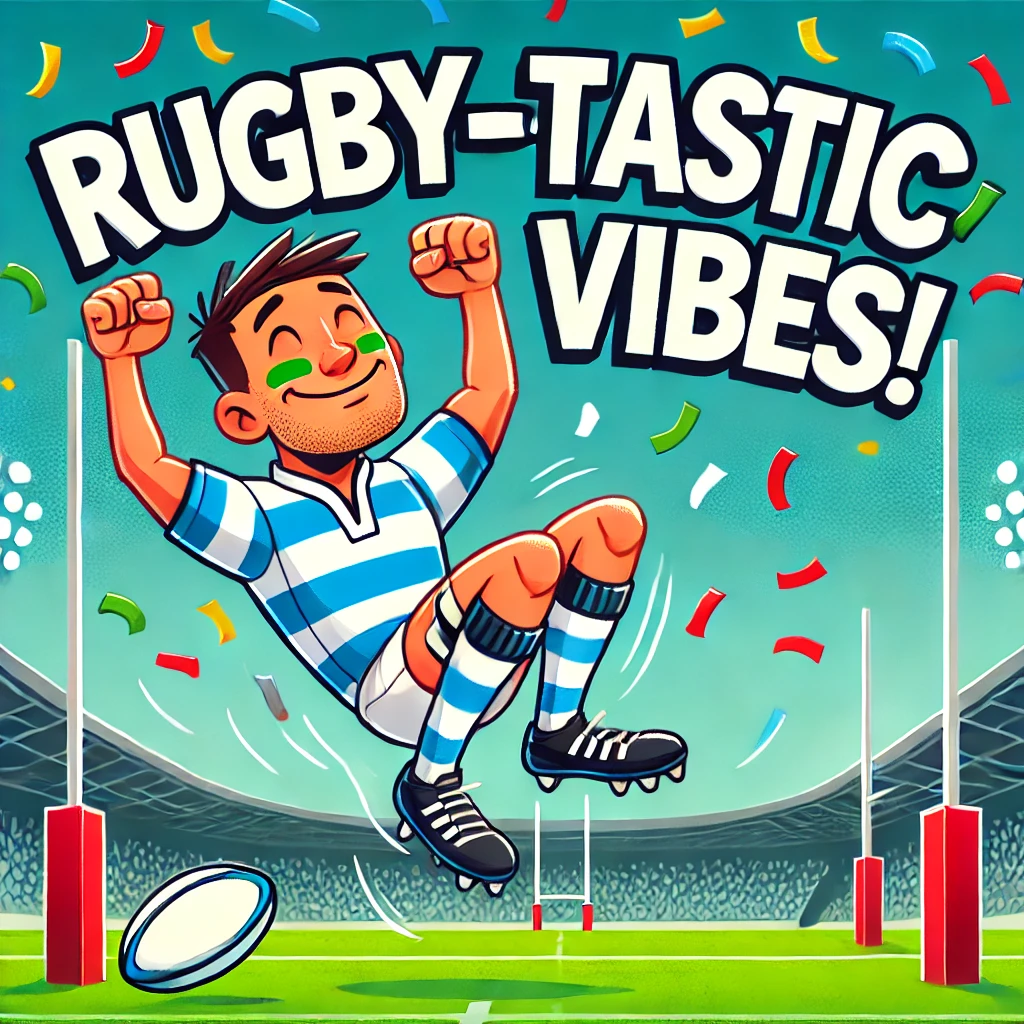 Rugby tastic vibes Rugby puns
