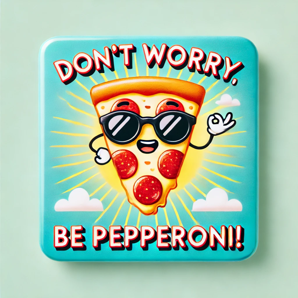Dont worry be pepperoni Pepperoni Puns
