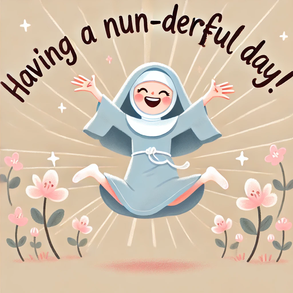 Having a nun derful day Nun Puns