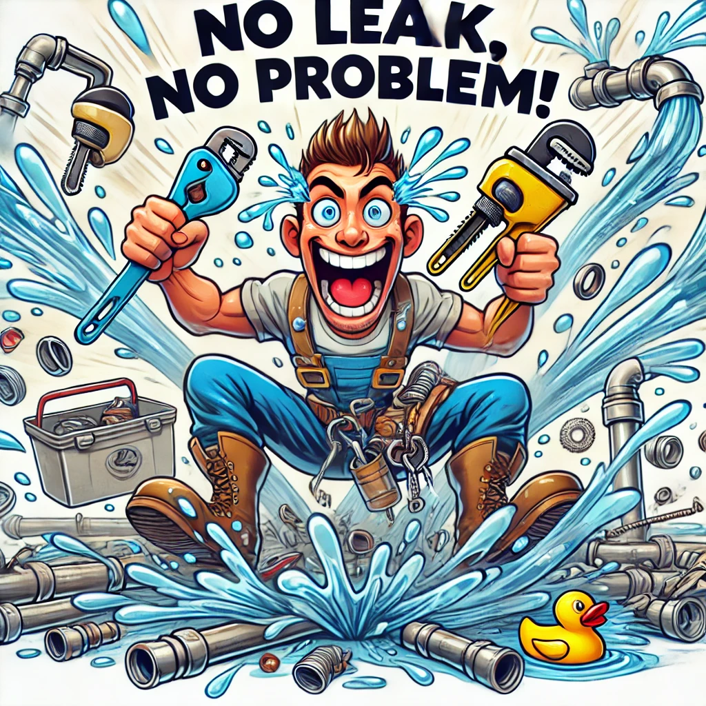 No leak no problem Plumber puns