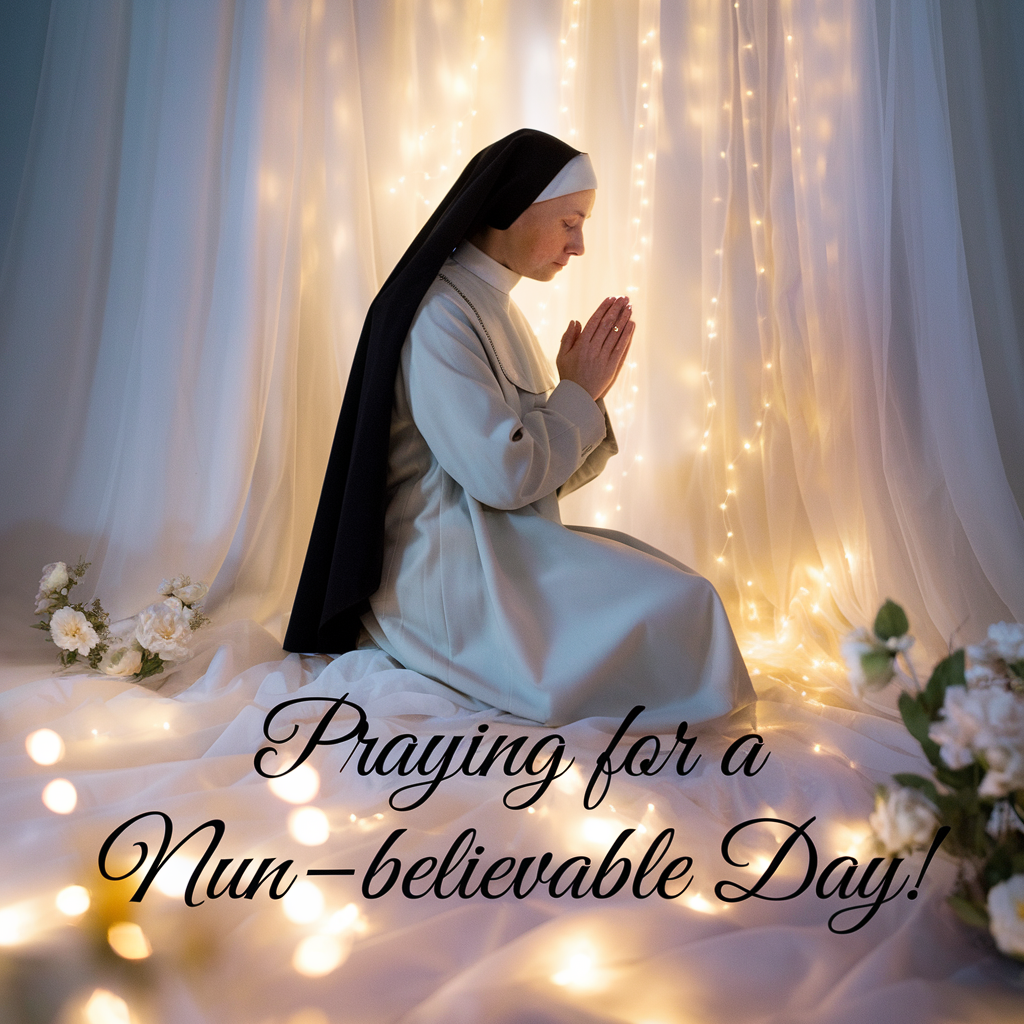 Praying for a nun believable day Nun Puns