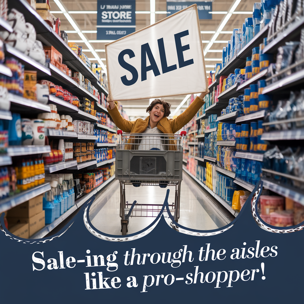 Sale ing through the aisles like a pro shopper Shopping puns