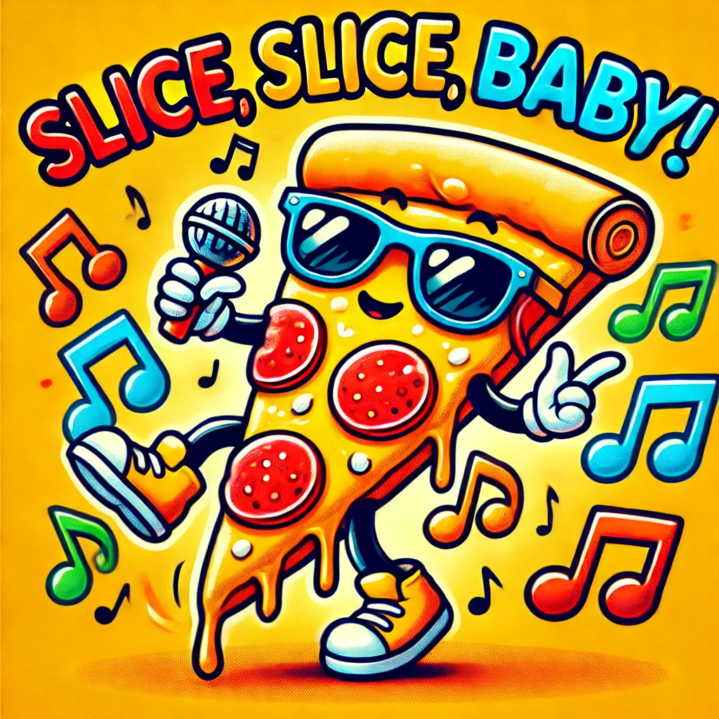 Slice slice baby Pepperoni Puns