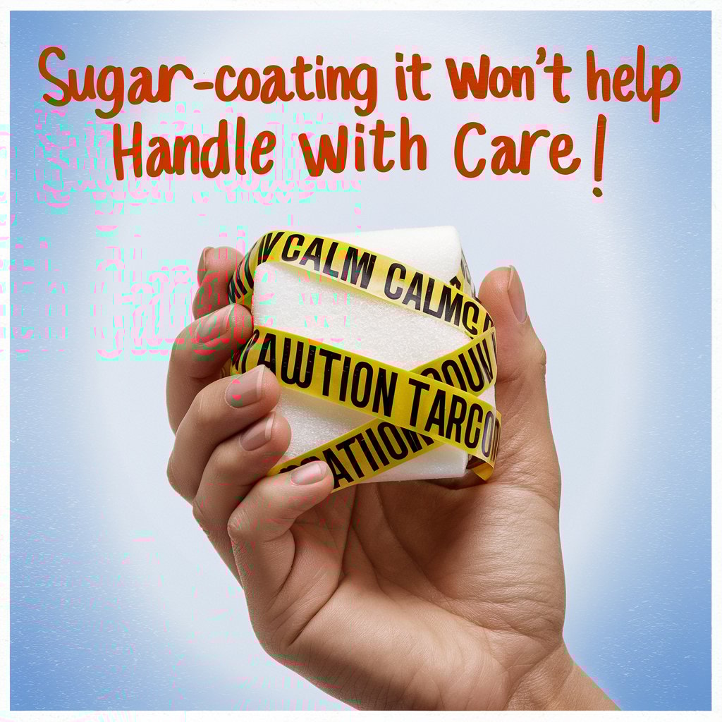 Sugarcoating it wont help – handle with care Diabetes puns