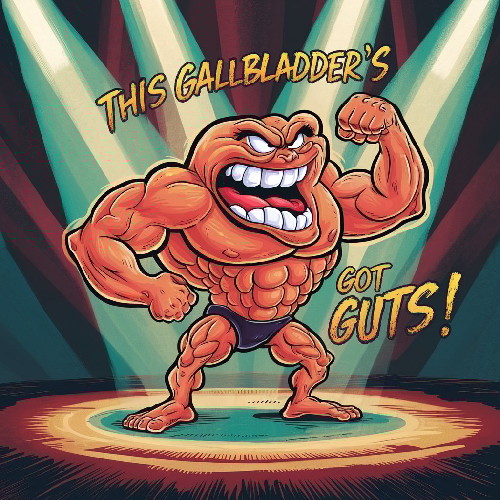 This gallbladders got guts Gallbladder puns