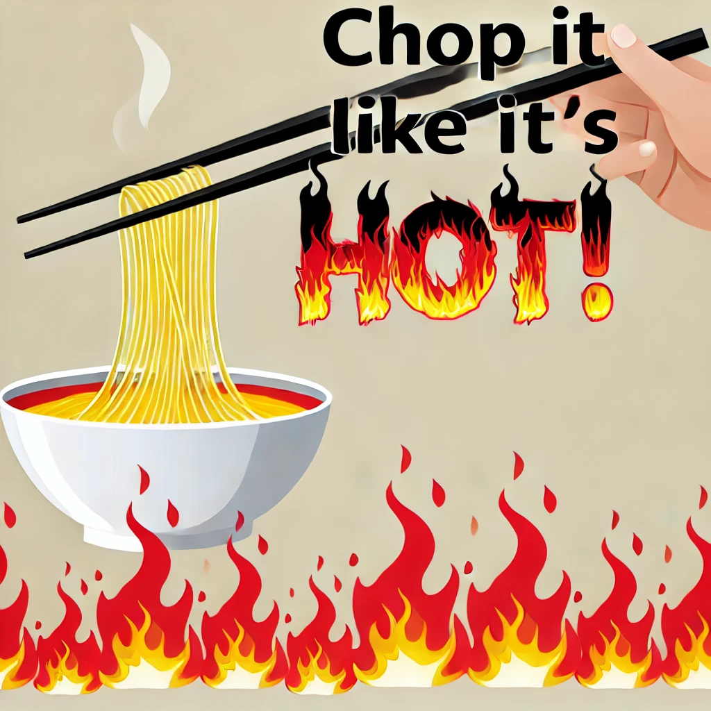 Chop it like its hot Chinese Puns
