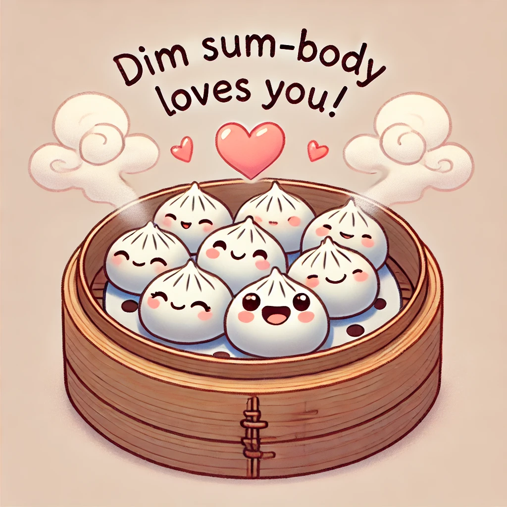 Dim Sum body loves you Chinese Puns