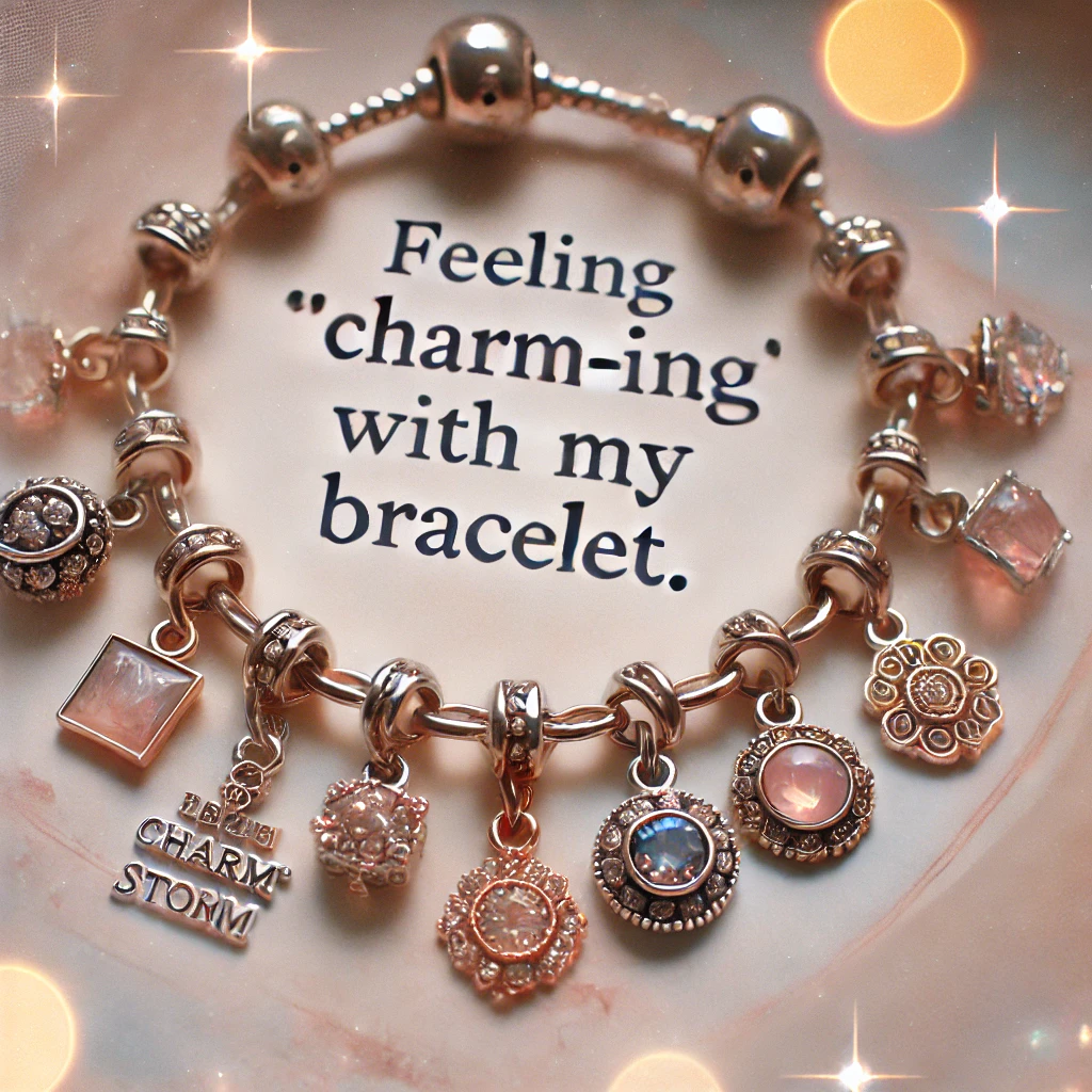 Feeling charm ing with my bracelet. Bracelet Puns