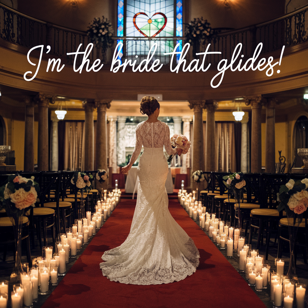 Im the Bride that Glides Bride Puns
