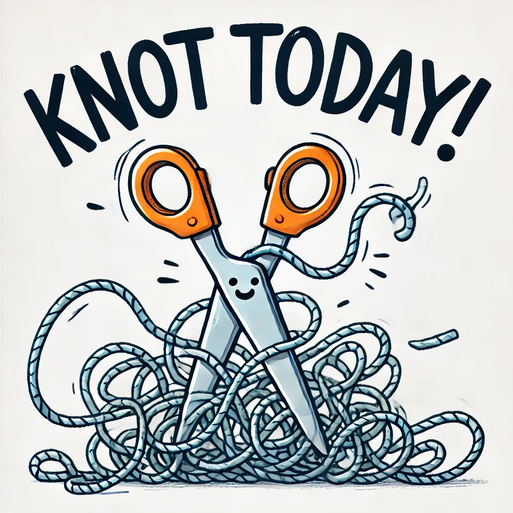 Knot today Scissor Puns