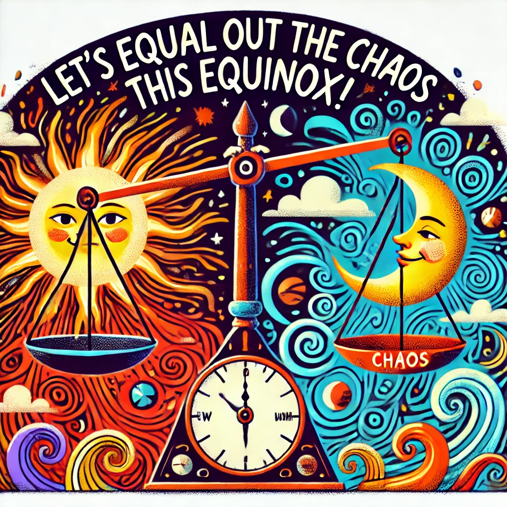 Lets equal out the chaos this Equinox Equinox Puns