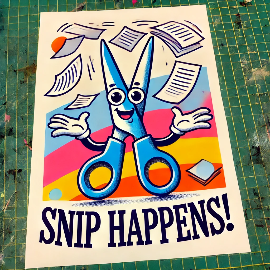 Snip happens Scissor Puns