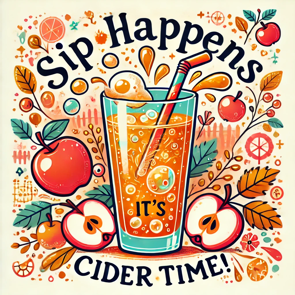 Sip happens its cider time Cider Puns