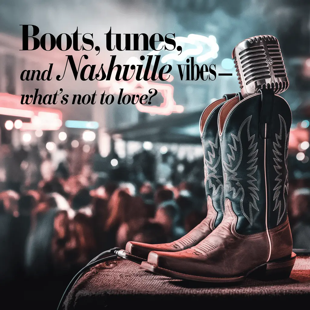 Boots tunes and Nashville vibes—whats not to love Nashville puns