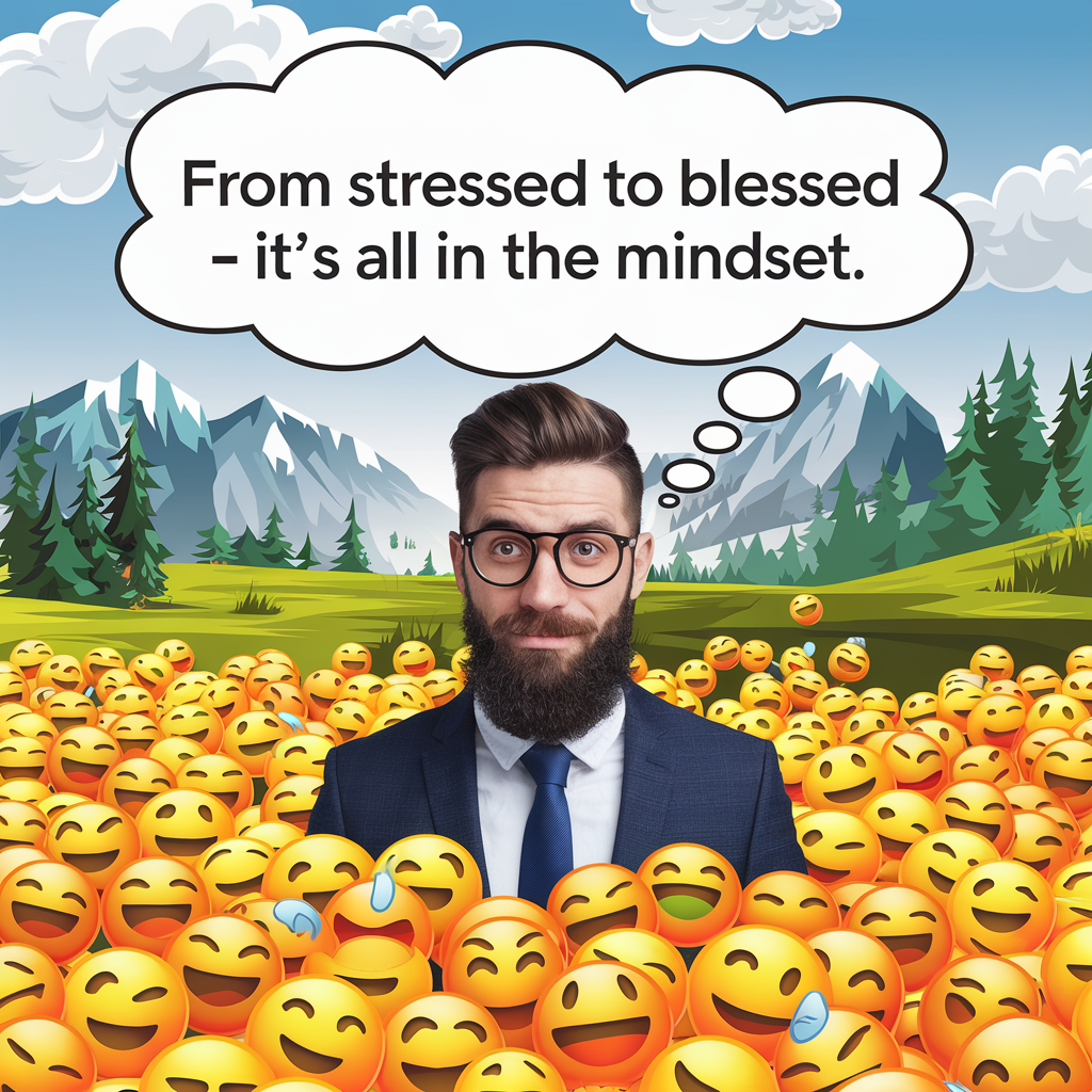 From stressed to blessed – its all in the mindset. Stress Puns