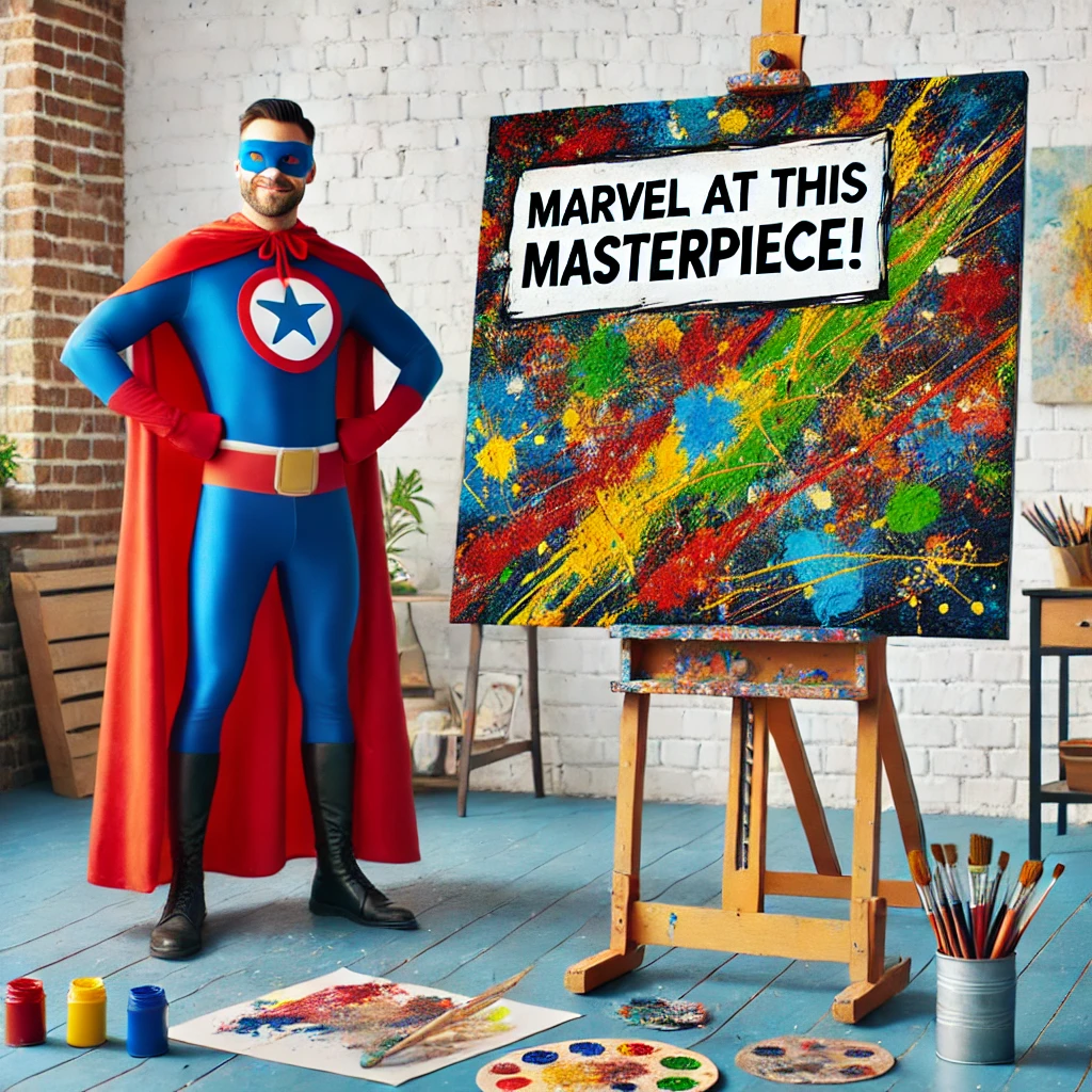 Marvel at this masterpiece Marvel Puns