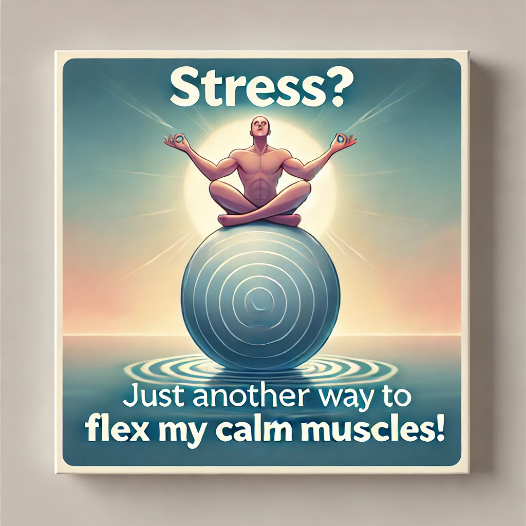 Stress Just another way to flex my calm muscles Stress Puns