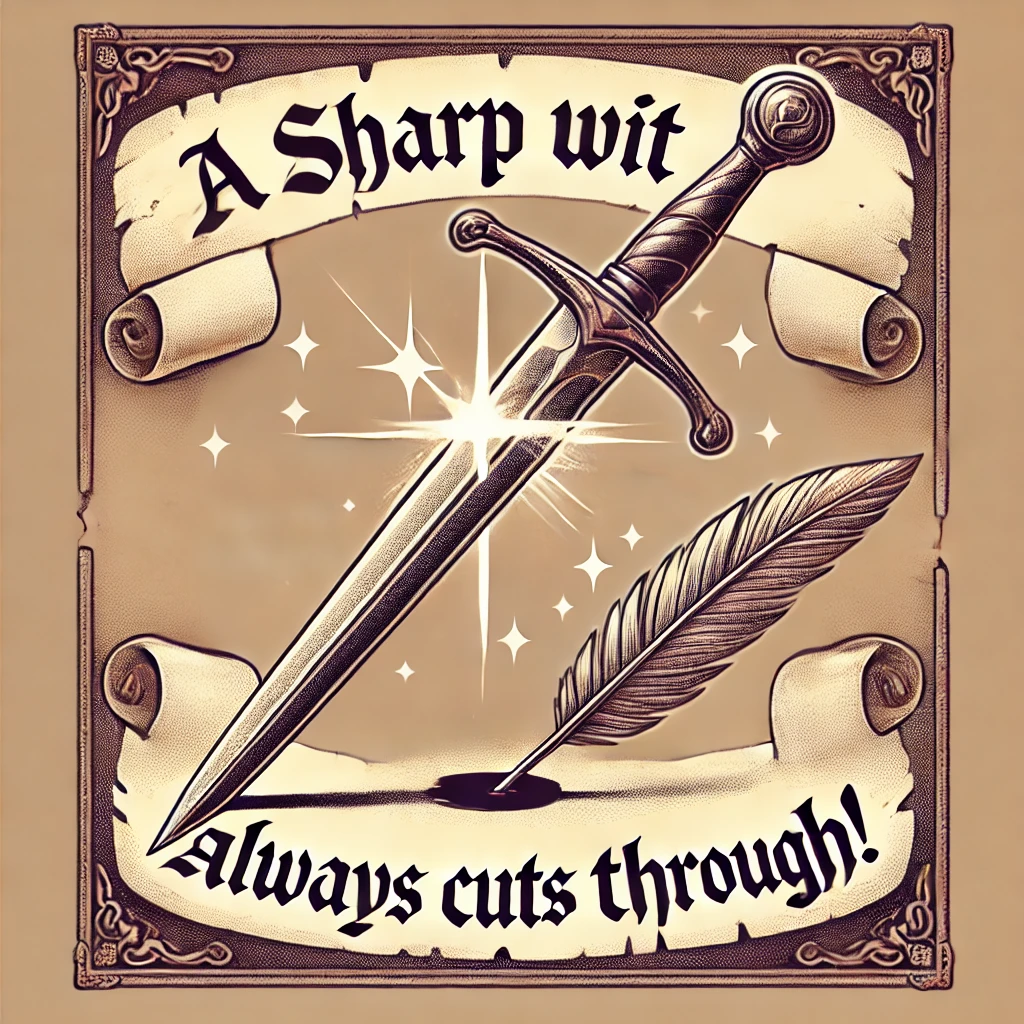 A Sharp Wit Always Cuts Through Sword Puns