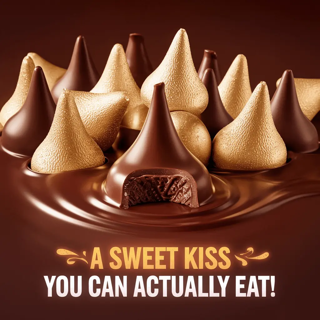 A sweet kiss you can actually eat Hershey Kiss Puns