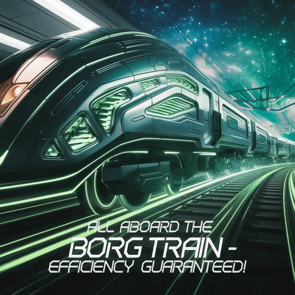 All aboard the Borg train – efficiency guaranteed Borg Puns