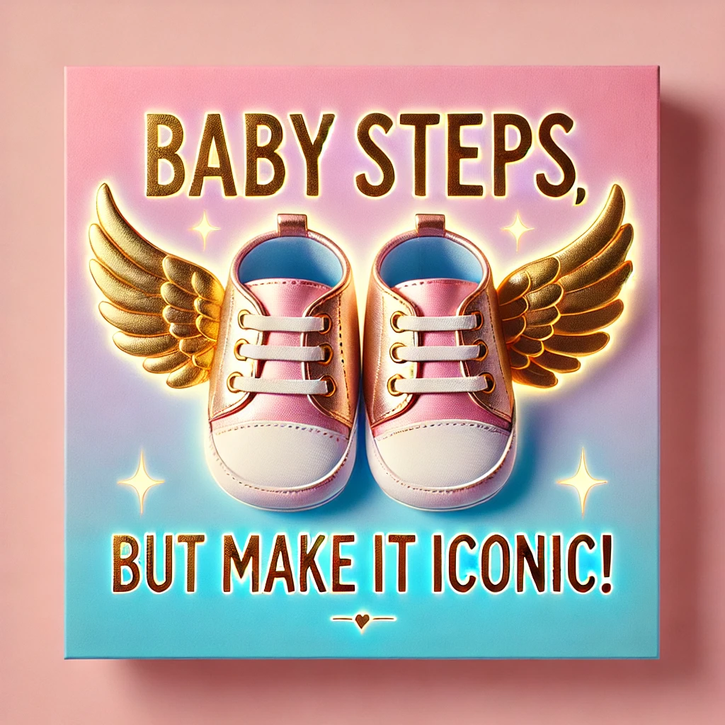 Baby steps but make it iconic Baby Puns