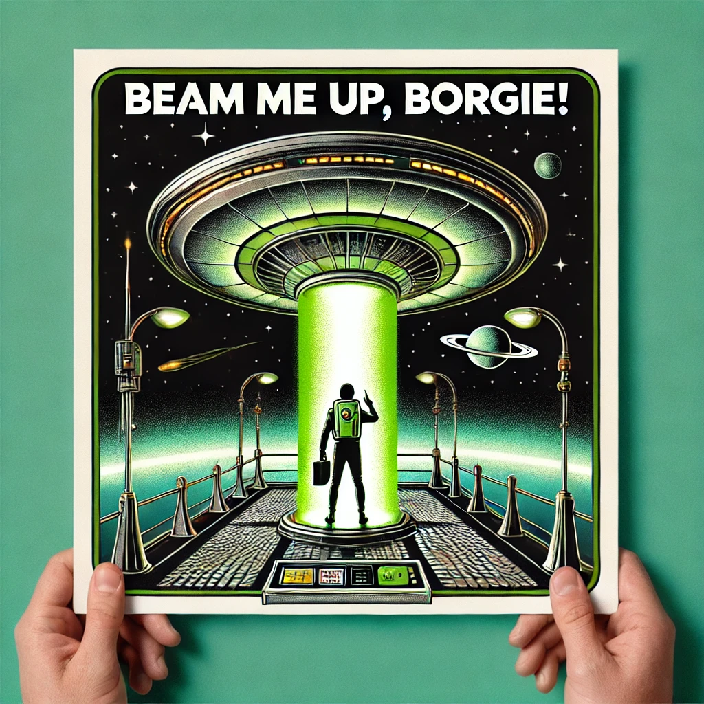Beam me up Borgie Borg Puns