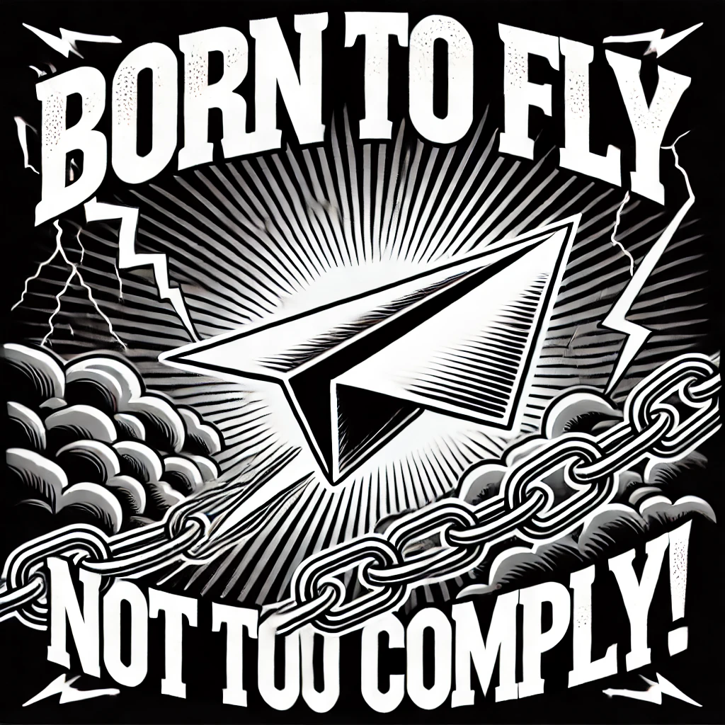 Born to fly not to comply Fly Puns