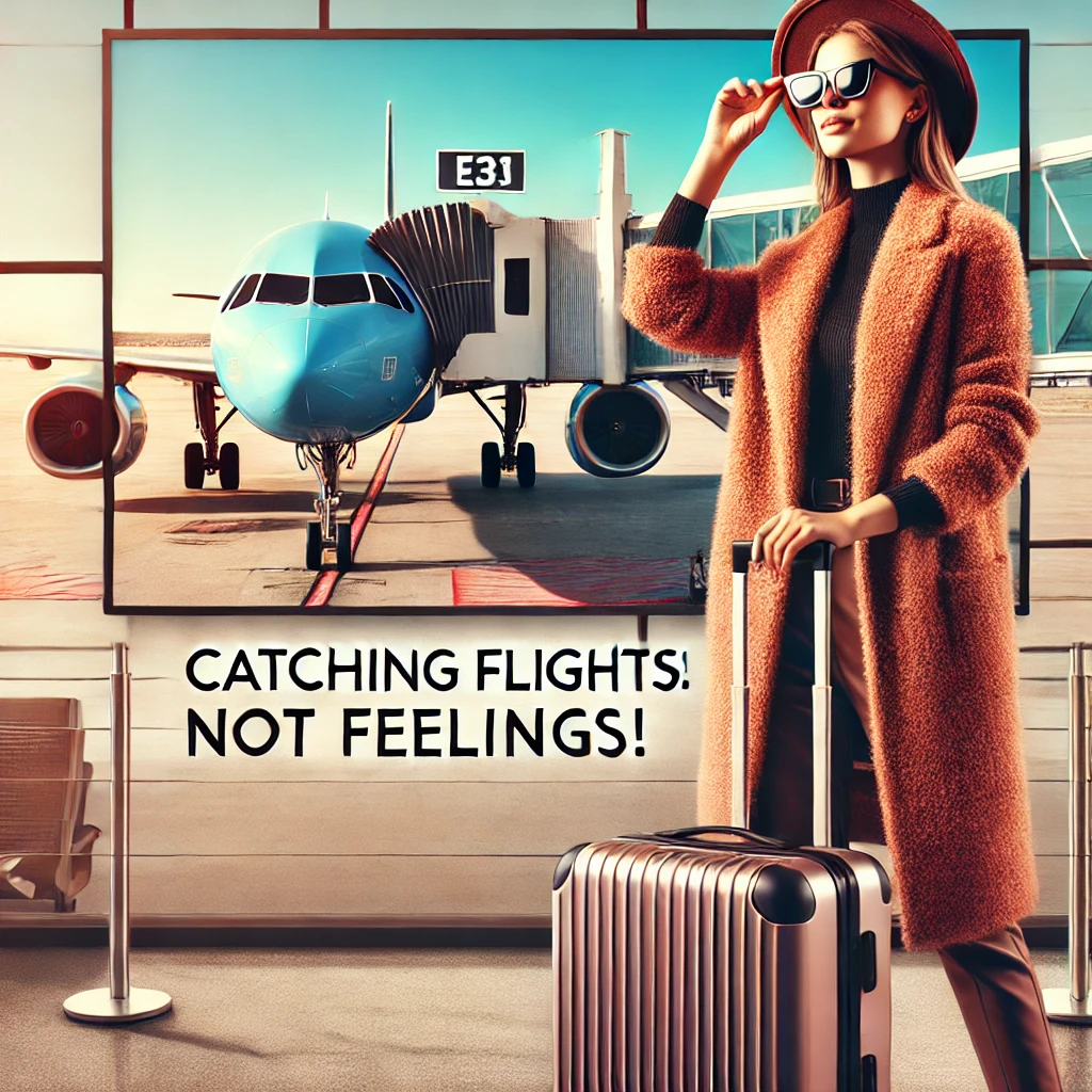 Catching flights not feelings Flying Puns