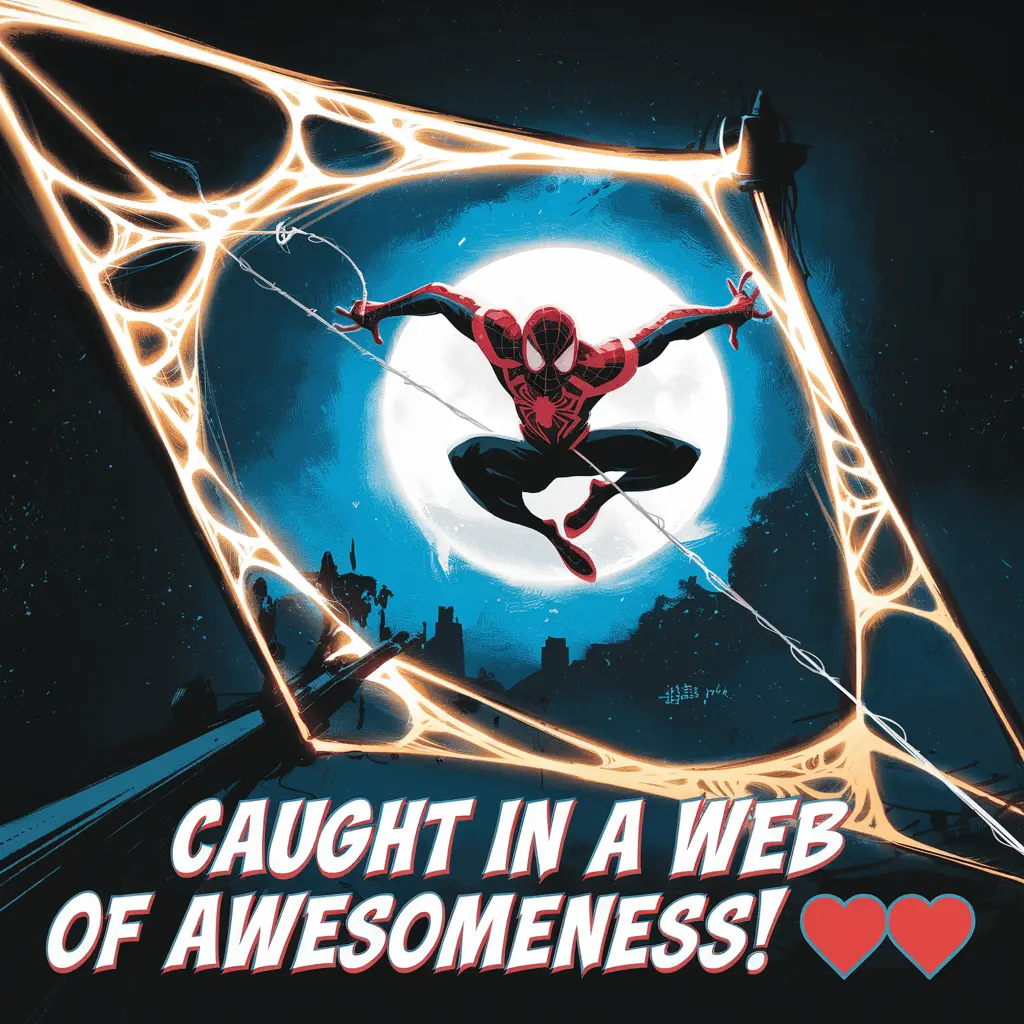Caught in a web of awesomeness spiderman Puns