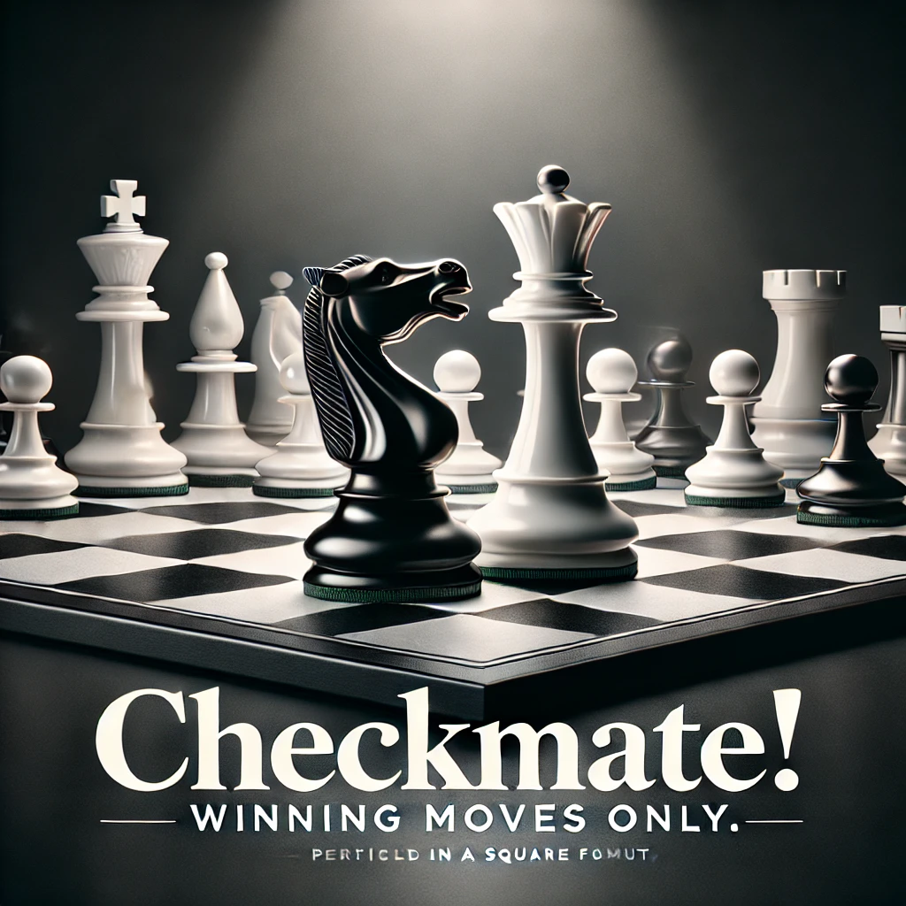 Checkmate Winning moves only. Game Puns