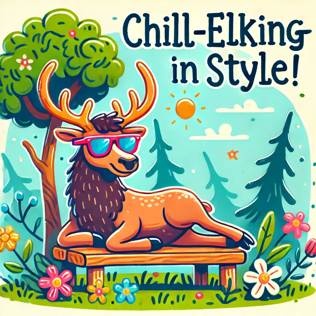 Chill elking in Style Elk Puns