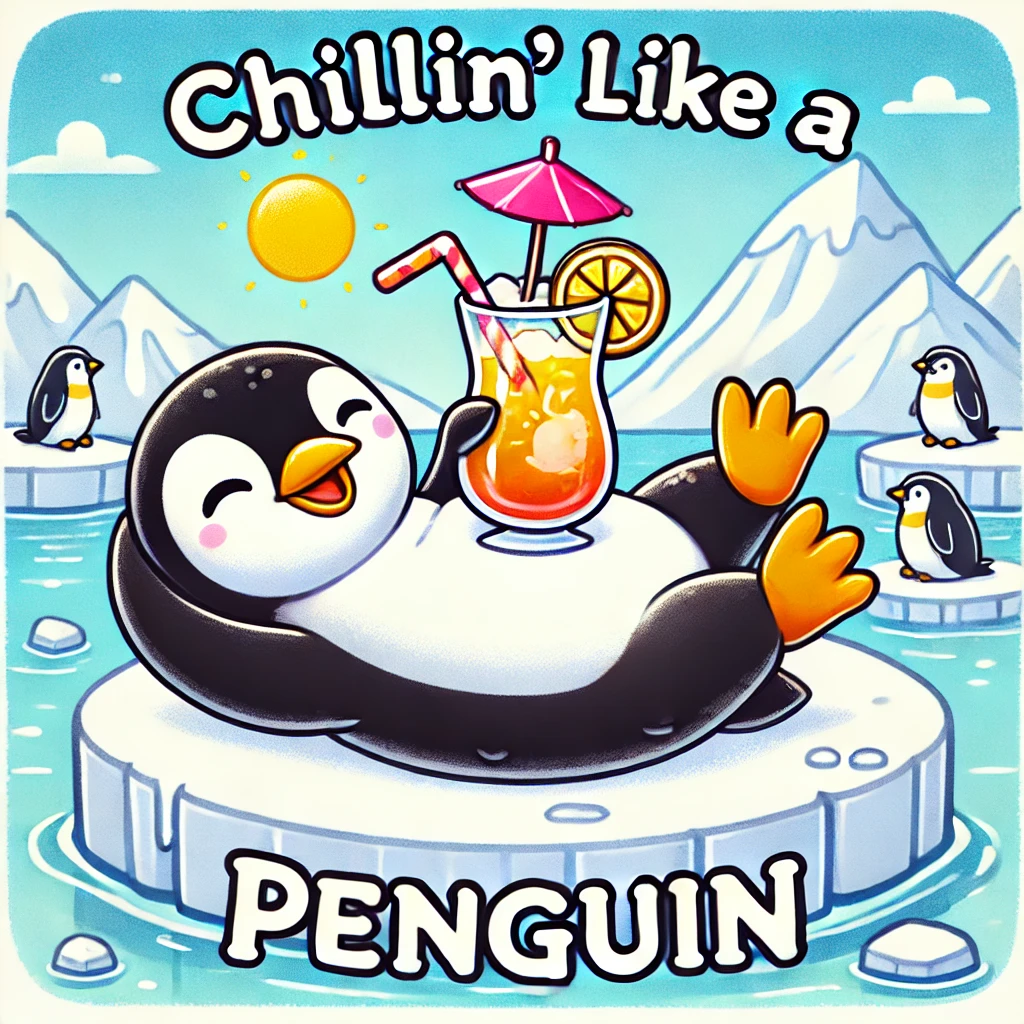 Chillin like a penguin Penguin Puns