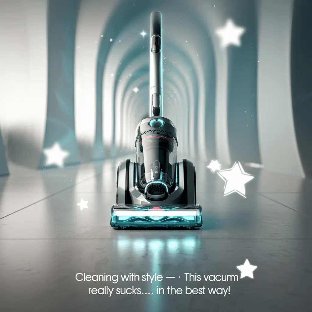 Cleaning with style – this vacuum really sucks. in the best wayVacuum Puns