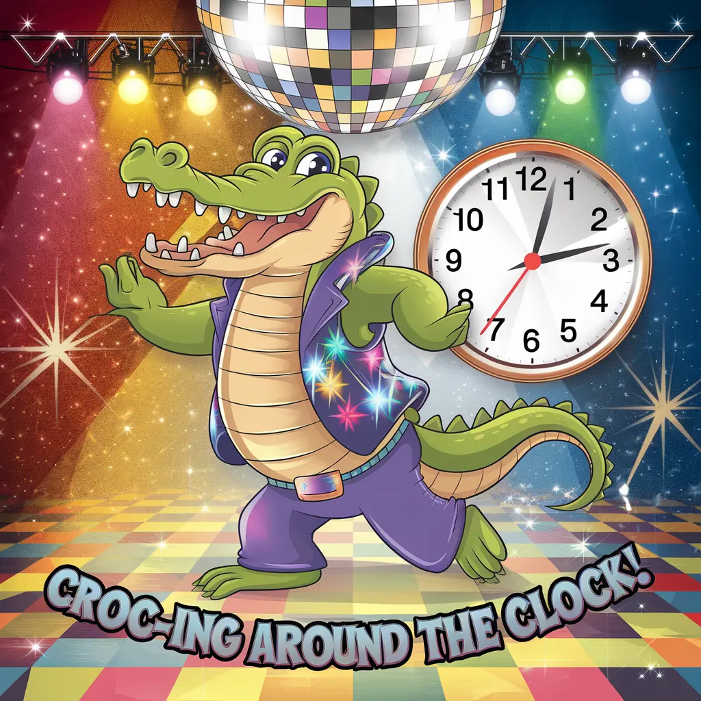 Croc ing around the clock Crocodile Puns