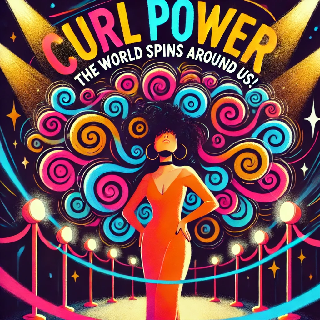Curl Power The World Spins Around Us Curly Hair Puns