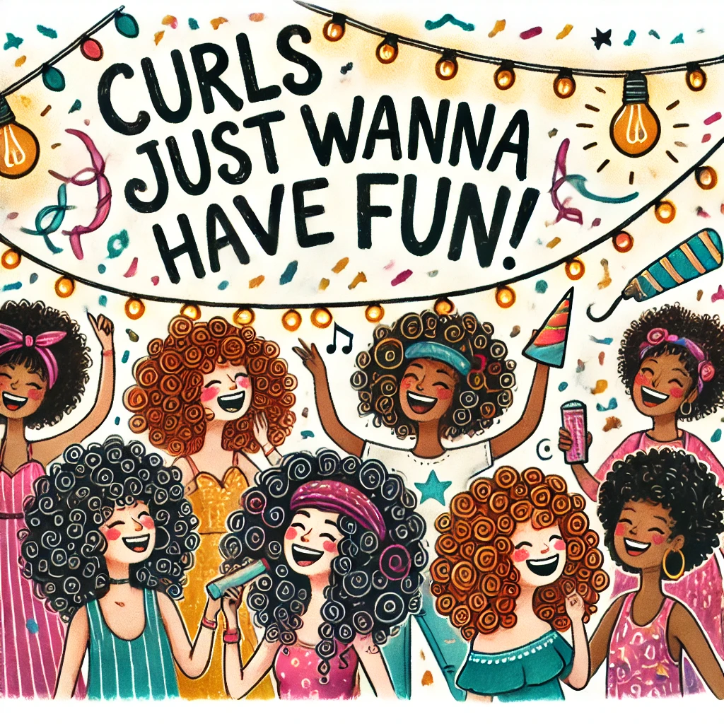 Curls Just Wanna Have Fun Curly Hair Puns