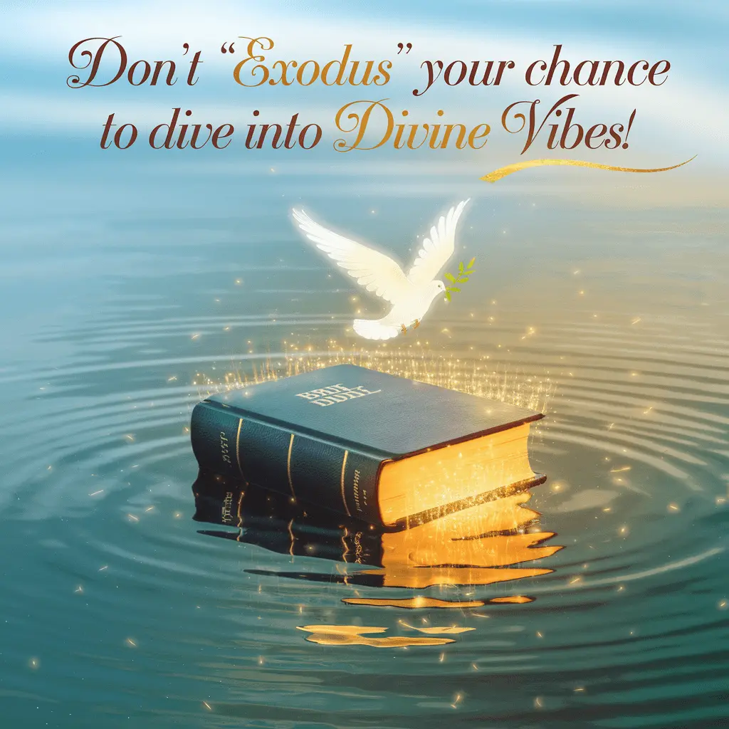 Dont ‘Exodus your chance to dive into divine vibes Bible Puns