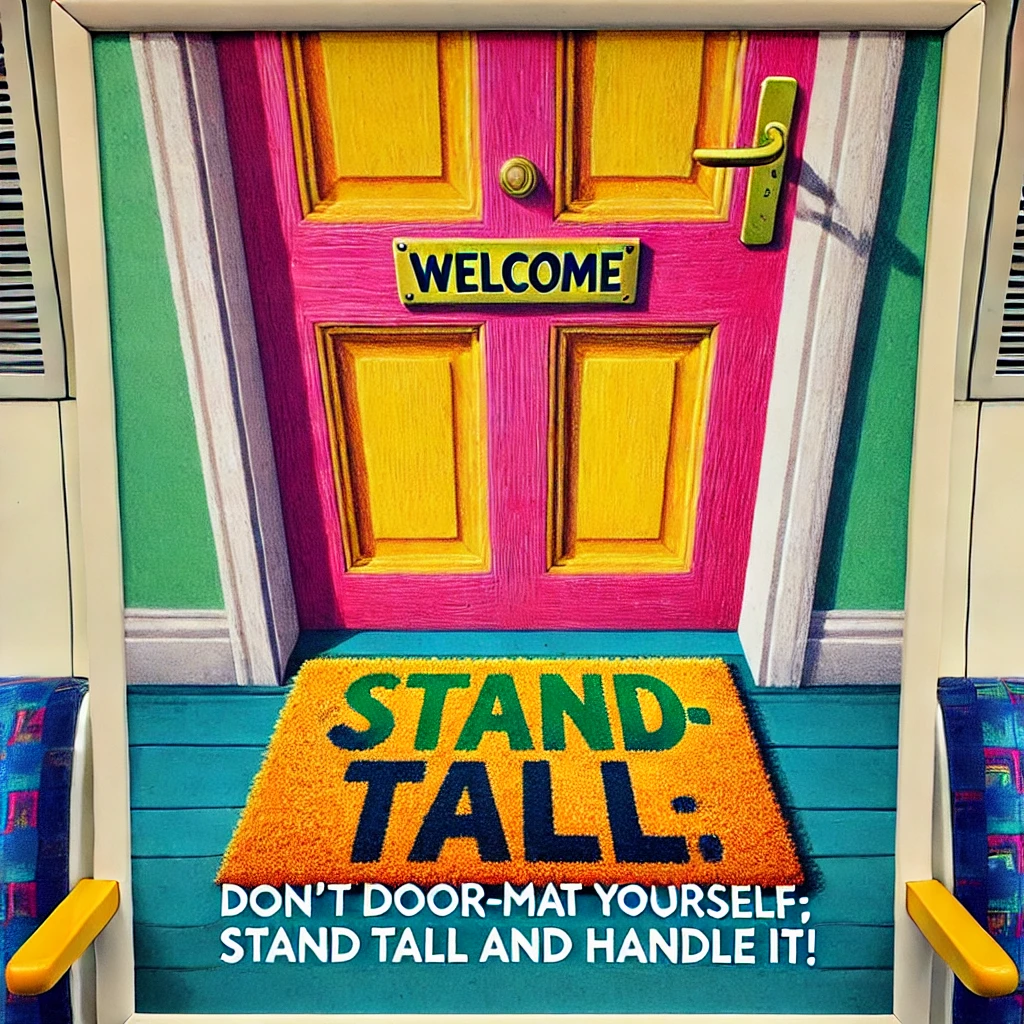 Dont door mat yourself stand tall and handle it Door Puns